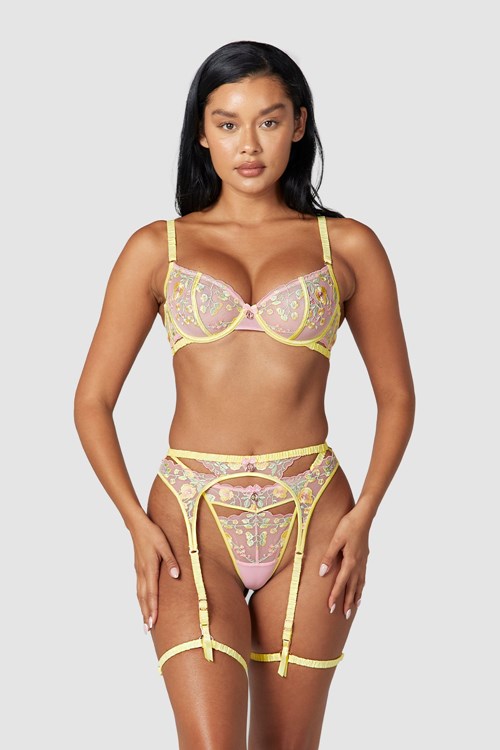 Lounge Underwear Cassia Intimates Set Citron | OWDFHR-827