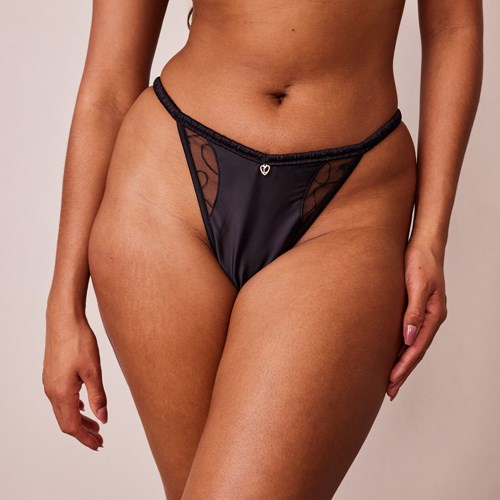 Lounge Underwear Cherish G-string Noir | VRFKWQ-135