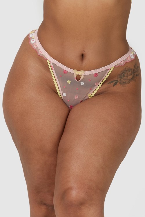 Lounge Underwear Fleur Lanières Rose | WIFZVJ-856