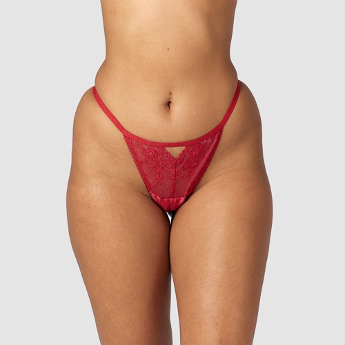 Lounge Underwear Flirt G-string Bordeaux | XKGEHI-381