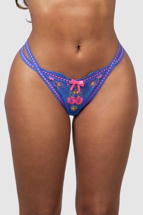 Lounge Underwear Neon Lanières Bleu | ZTYBWD-642