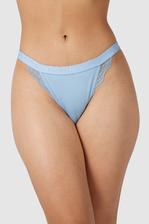 Lounge Underwear Nervuré Briefs Bleu | RDMSPH-135