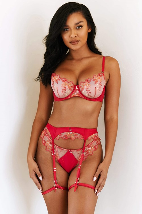 Lounge Underwear Peyton Intimates Set Cherry | ICSAXT-145