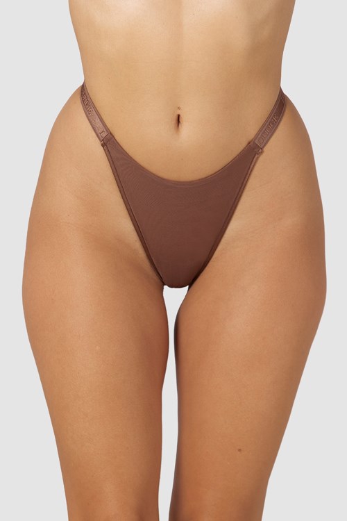 Lounge Underwear Smooth Mesh Lanières Chestnut | KPAWJL-907