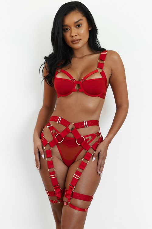 Lounge Underwear Storm Intimates Set Rouge | INVZCG-431