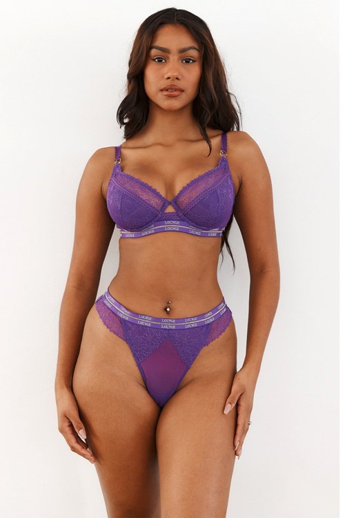 Lounge Underwear Vogue Balcony Bra & Lanières/Briefs Set Violette | PUTJDO-642